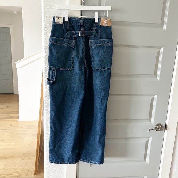 NWT Free People Major Leagues Mid Rise Cuffed Crop Jeans - Picture 3 of 6